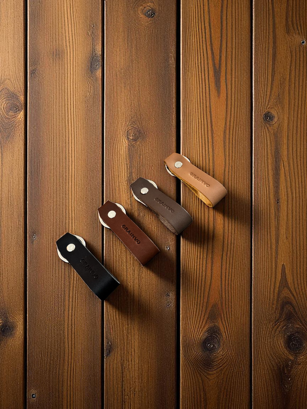 GRAINVO CORE GENUINE LEATHER KEYCHAIN COMBO